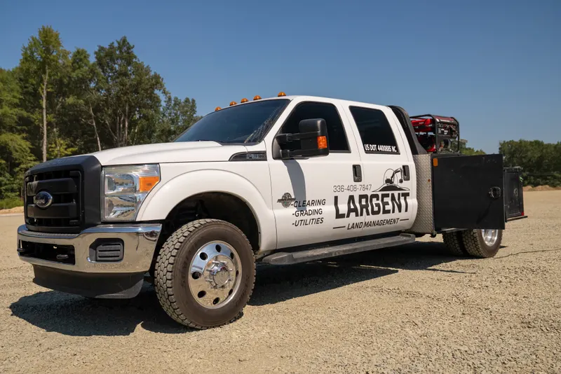 Largent service truck on the job
